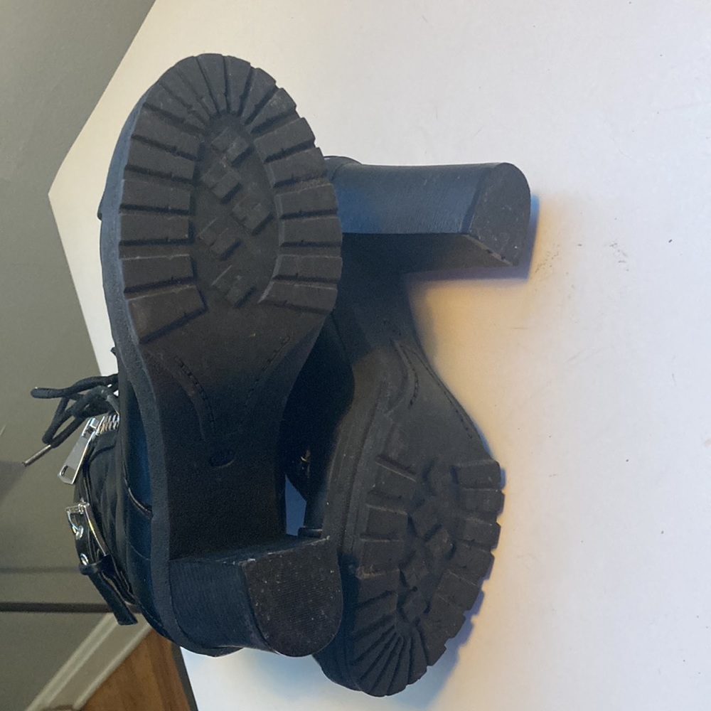 Black Guess Block Heel Boot - image 5